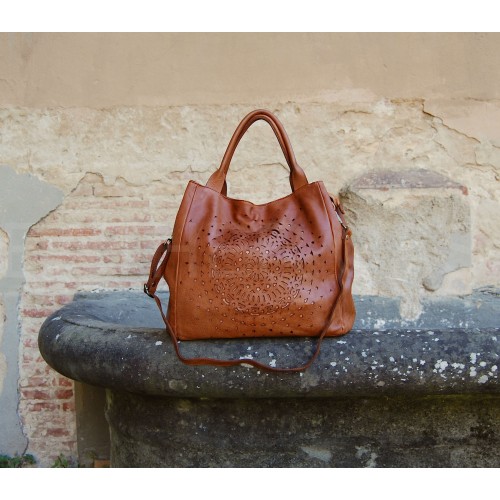 Strozzi, Italian Hand Made Leather Hand Bag, Shoulder Bag, Crossbody For Woman